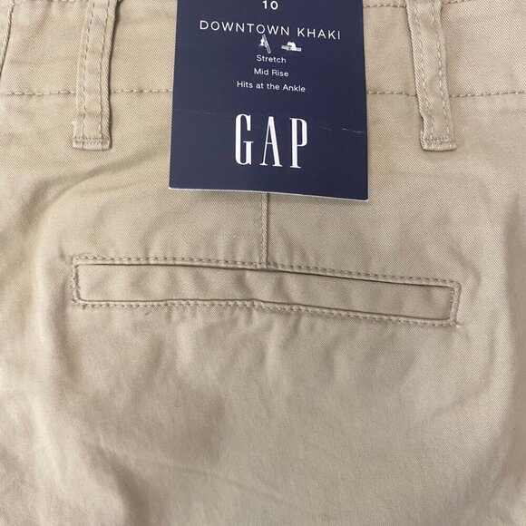 GAP Downtown Khaki Straight-Leg Pants (NWT) | Size 10 - Picture 9 of 9